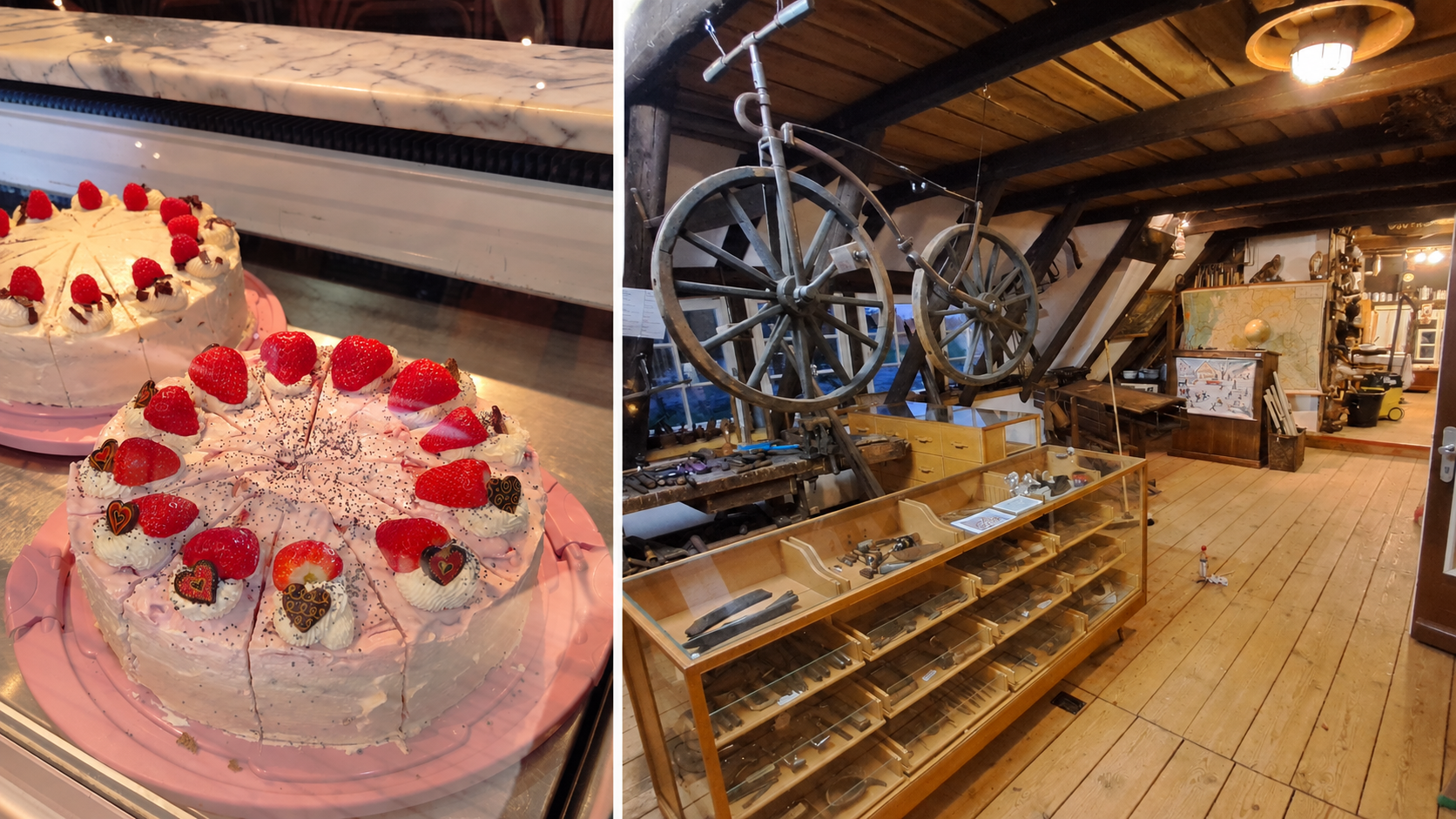 Selbstgebackene Torten und historische Ausstellung im Museum
